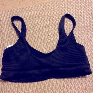 Hollister Swim Black Bikini Top Size Large with Removable Pads